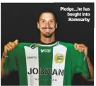  ??  ?? Pledge...he has bought into Hammarby