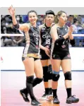  ?? PHOTO —CONTRIBUTE­D ?? Rachel Anne Daquis (left) and Cignal would want to see off Choco Mucho.