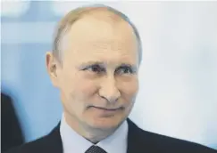  ??  ?? 0 Vladimir Putin said ‘hysteria… makes absolutely no sense’