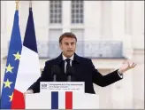  ?? ?? Macron: ‘The masculine is neutral.’