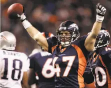 ?? Jack Dempsey / Associated Press 2006 ?? John Lynch, shown with Denver in 2006, is in the ring of honor for both the Buccaneers and Broncos.