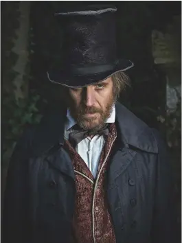  ??  ?? Lean, hungry and unkempt: Rhys Ifans as Scrooge at the Old Vic