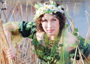  ?? GARY NYLANDER/Special to The Herald ?? With forest fires, flooding and even a solar eclipse, Mother Nature was chosen the South Okanagan’s Newsmaker of the Year by Penticton Herald readers. Mother Nature is portrayed in this photo by Kristal Hunter from Kelowna Actors Studio.