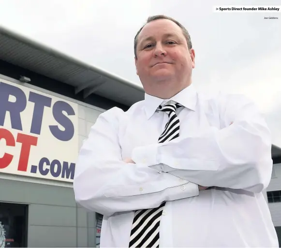  ?? Joe Giddens ?? &gt; Sports Direct founder Mike Ashley