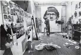  ?? in his Greene Street loft, 1970. ?? loft living: Chuck Close working on Keith