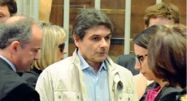  ?? (Maule/Fotogramma) ?? Condannato Pierpaolo Brega Massone, 49 anni, ex primario di Chirurgia toracica della clinica milanese Santa Rita, ieri nell’aula dove la Corte d’assise lo ha condannato all’ergastolo