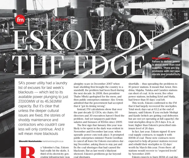 ESKOM ON THE EDGE PressReader