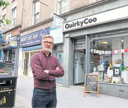  ?? Picture: Gareth Jennings. ?? Dave Blair of the Quirky Coo on Union Street.