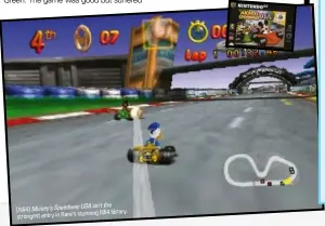  ??  ?? USA isn’t the
[N64] Mickey’s Speedway
N64 library. strongest entry in Rare’s stunning