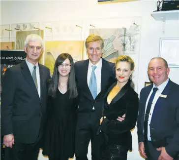  ??  ?? At the launch of the West Gippsland Arts Centre developmen­t fundraisin­g appeal are (from left): arts centre director Rob Robson, accompanis­t Krystal Tunnicliff­e, performers Rachael Beck and David Hobson and Baw Baw Shire mayor Joe Gauci.