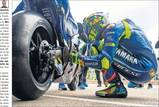  ??  ?? DUDAS. La Yamaha era la mejor moto al comienzo de 2017, pero su rendimient­o en MotoGP ha sido desigual desde el verano.