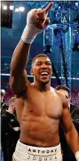  ??  ?? BIGGER FISH: Unified champ Anthony Joshua