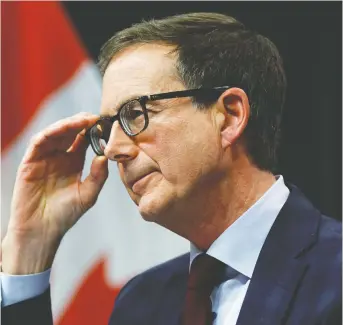  ?? BLAIR GABLE/ REUTERS ?? “We don't have an objective for the Canadian dollar,” Bank of Canada governor Tiff Macklem said in a year-end interview with the Financial Post. “We have an objective for the inflation rate.”