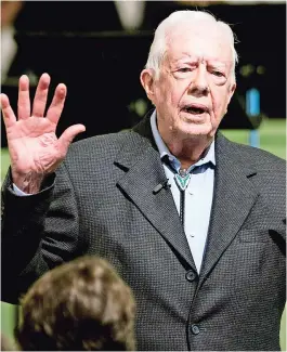  ??  ?? Los aLiados de Jimmy Carter esperan que la campaña de 2020 ayude a reforzar su reputación como ex presidente