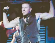  ??  ?? Beefcake bonanza: Channing Tatum struts his stuff in banal male stripper flick Magic Mike.