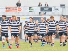  ?? Photo / Julie Gibson Photo / Supplied ?? Pirongia Colts had a last-minute win over Hamilton Old Boys Colts.
Piorngia B fullback Armond Onekawa makes a break against Frankton B.