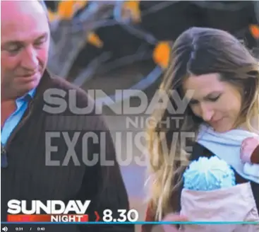  ?? Picture: CHANNEL 7 ?? EXCLUSIVE: Preview screen grabs from Channel 7's Vikki Campion. Sunday Night interview with Barnaby Joyce and