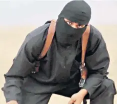  ??  ?? Mohammed Emwazi, known as Jihadi John, is believed to be among five Isil members on a Government ‘kill list’