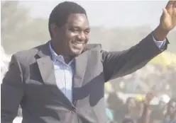  ??  ?? Hakainde Hichilema