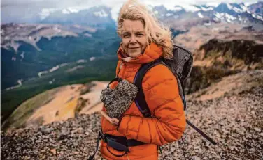  ?? Jimmy Chin ?? Kris Tompkins on a hike in the mountains of Patagonia in a scene from “Wild Life.”