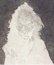  ??  ?? A portrait of Dalisay’s grandmothe­r, Mamay (etching, aquatint, and drypoint, 1975)