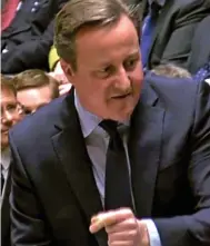  ??  ?? Vicious: Mr Cameron in the Commons yesterday