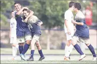  ?? John McCreary / For Hearst Connecticu­t Media ?? Notre DameFairfi­eld was bumped to Class M this season in boys soccer after reaching the state semifinals last year.