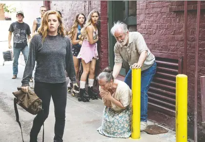  ?? CRAVE ?? Emmy-nominated actress Amy Adams, left, stars as an unbalanced alcoholic reporter in the one and only season of Sharp Objects.