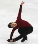  ?? STEVE RUSSELL/TORONTO STAR ?? Patrick Chan, who narrowly missed gold at the Sochi Games, had to settle for ninth after his final Olympic skate.