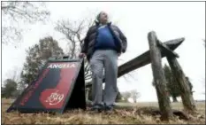  ?? STEVE HELBER — THE ASSOCIATED PRESS ?? In this photo, Mark Summers, a historian at Historic Jamestowne, poses for a photo in Jamestown, Va. Summers leads tourists down paths once used by Angelo, also known as Angela, who was one of the first Africans to arrive in North America. Although there’s not much known about Angela, Summers said being able to show people where she lived and the grounds she walked is a spiritual experience for some.