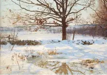  ??  ?? Walter Launt Palmer (1854-1932), January. Oil on canvas, 251/8 x 35 in. Estimate: $40/60,000 SOLD: $137,500