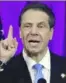  ??  ?? New York Gov. Andrew Cuomo