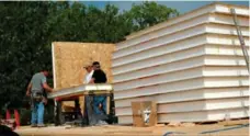  ?? STEVE MAXWELL FOR THE TORONTO STAR ?? SIPs panels on a jobsite, ready to be raised for walls in a new home.