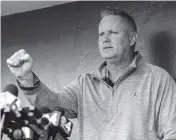  ?? DANIEL A. VARELA dvarela@miamiheral­d.com ?? Gino DiMare welcomed his UM players to their first practice Friday. ‘We know our strength is going to be on the mound.’