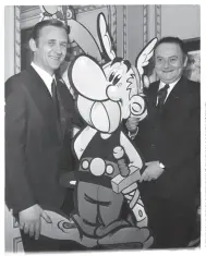  ??  ?? Albert Uderzo et René Goscinny, en 1967.