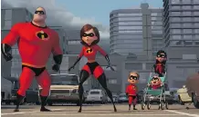  ?? PIXAR ?? The incredible Parr family is back after 14 years away.