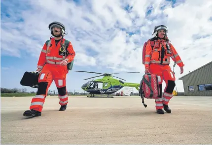  ??  ?? Great Western Air Ambulance Charity (GWAAC) saw a record number of call-outs between April 12 and 18