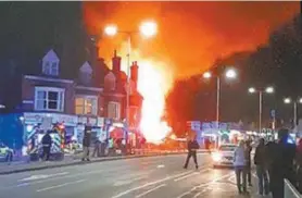  ?? AFP ?? O incidente ocorreu na cidade de Leicester, domingo à noite
