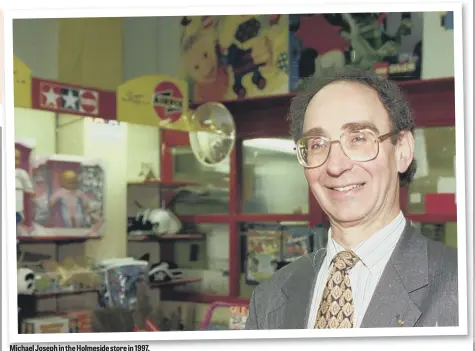  ??  ?? Michael Joseph in the Holmeside store in 1997.