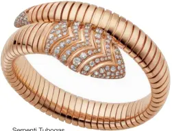  ??  ?? Serpenti Tubogas bracelet, Bulgari