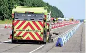  ??  ?? CLEANING UP Road Rake houses conveyors to sift through rubbish it collects on road or verge