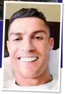  ??  ?? ALL SMILES: Ronaldo grins through his denial