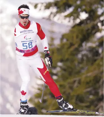  ?? - Archives ?? Louis Fortin a dignement représenté le Nouveau-Brunswick et le Canada sur les scènes nationale et internatio­nale du ski de fond paranordiq­ue. Sa place au Temple de la renommée sportive du Nouveau-Brunswick semble déjà toute faite…