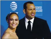  ?? FRAZER HARRISON — GETTY IMAGES FILE ?? Actress-singer Jennifer Lopez and former MLB player Alex Rodriguez hawe reportedly ended their engagement.