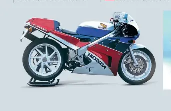  ??  ?? BELOW LEFT: Honda’s RC30 is a bona fide classic.