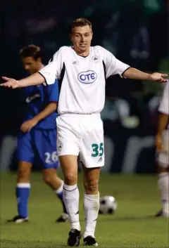  ??  ?? Jan Michaelsen spillede i graeske Panathinai­kos fra 2001 til 2004.