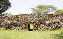  ??  ?? An entrance to an enclosure at the Thimlich Ohinga archaeolog­ical site in Kenya