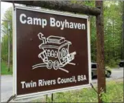  ?? FILE PHOTOS ?? Camp Boyhaven consists of 300 acres between Middle Grove Road and Route 29 in Milton.