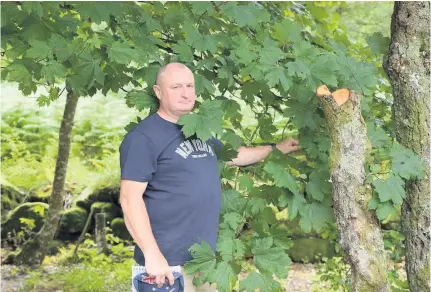  ??  ?? Planning issues St Fillans Community Council chair Stewart Gavigan, pictured previously