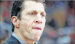  ?? AP PHOTO ?? Carolina Hurricanes assistant coach Rod Brind’Amour watches from the bench during an NHL game against the Colorado Avalanche, in Raleigh, N.C., on Feb. 10.